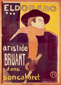 Eldorado, Aristide Bruant dans son cabaret - Henri de Toulouse Lautrec