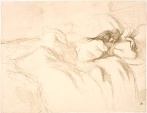 Femme couchée, réveil - Henri de Toulouse Lautrec
