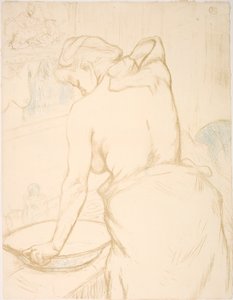 Femme qui se lave, la toilette - Henri de Toulouse Lautrec