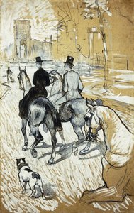 Cavaliers se rendant au Bois de Boulogne, 1888