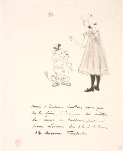 Invitation à une exposition - Henri de Toulouse Lautrec