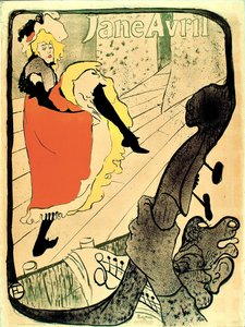 Jane Avril, 1893 - Henri de Toulouse Lautrec
