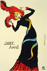 Jane Avril, 1899 - Henri de Toulouse Lautrec