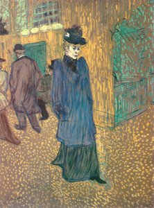 Jane Avril quittant le Moulin Rouge, 1892 - Henri de Toulouse Lautrec