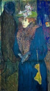 Jane Avril entrant au Moulin-Rouge - Henri de Toulouse Lautrec