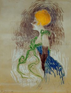 Jeune femme gantée