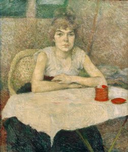 Jeune femme à la table, Poudre de riz - Henri de Toulouse Lautrec