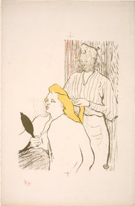 La Coiffure. Programme du Théâtre Libre - Henri de Toulouse Lautrec