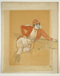 La Macarona en costume de jockey - Henri de Toulouse Lautrec