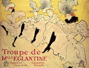 La Troupe de Mademoiselle Eglantine - Henri de Toulouse Lautrec