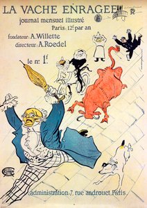 La Vache enragée, 1896 - Henri de Toulouse Lautrec