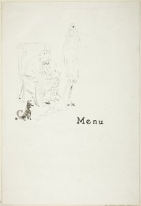 La fillette nue : Menu - Henri de Toulouse Lautrec