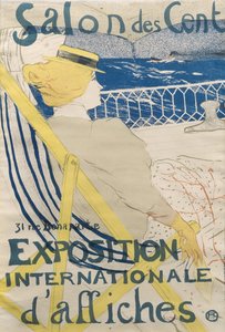La passagère du 54 - Promenade en yacht Salon des Cent - Henri de Toulouse Lautrec
