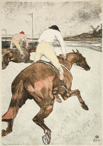 Le Jockey – Chevaux de courses, pub. 1899 - Henri de Toulouse Lautrec