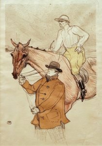 Le Jockey se rendant au poteau - Henri de Toulouse Lautrec