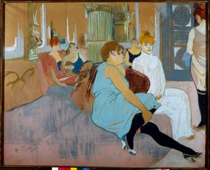 Le salon de la rue des Moulins (Paris) - Henri de Toulouse Lautrec