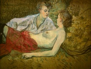 Les deux amies - Henri de Toulouse Lautrec