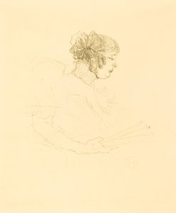 Luce Myrès, de profil - Henri de Toulouse Lautrec