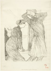 Lugné-Poé et Bady, dans "Au-Dessus des Forces Humaines" - Henri de Toulouse Lautrec