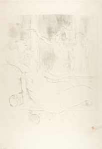 Madame Simon-Girard, Brasseur et Guy dans La belle Hélène - Henri de Toulouse Lautrec