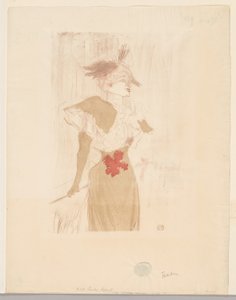Mademoiselle Marcelle Lender, debout - Henri de Toulouse Lautrec