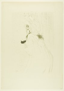 Mlle May Belfort saluant - Henri de Toulouse Lautrec