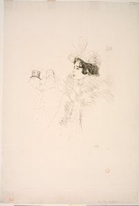 Miss May Belfort au Irish American Bar, Rue Royale - Henri de Toulouse Lautrec