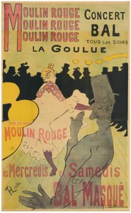 Moulin Rouge, La Goulue - Henri de Toulouse Lautrec