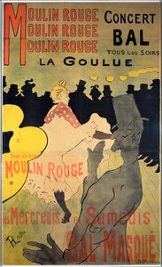 Moulin Rouge: La Goulue, 1891 - Henri de Toulouse Lautrec