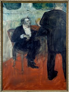 Portrait du violoniste Jean Baptiste Charles Dancla (1817-1907). Peinture par Henri de Toulouse-Lautrec (1864-1901) 1900. Collection privée - Henri de Toulouse Lautrec
