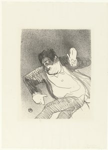 Portrait du comique Caudieux dansant au Petit Casino (Le café concert) - Henri de Toulouse Lautrec
