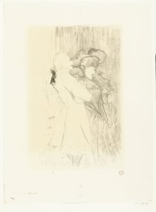 Portrait de la chanteuse Marcelle Lender et du chanteur Numa Auguez dans l