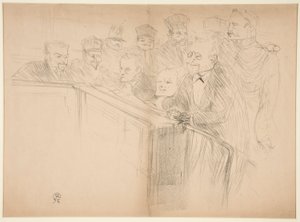 Procès Arton, première planche - Henri de Toulouse Lautrec