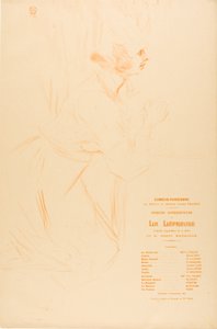 Programme pour La Lépreuse - Henri de Toulouse Lautrec