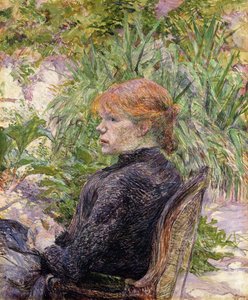 Femme rousse assise dans le jardin de M., 1889 - Henri de Toulouse Lautrec