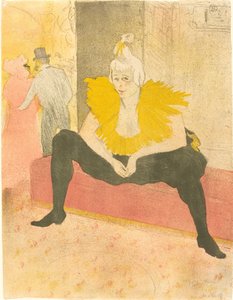 La clownesse assise - Henri de Toulouse Lautrec