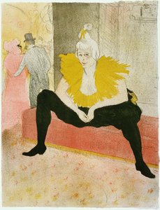 Clownesse assise (Mademoiselle Cha-u-ka-o) - Henri de Toulouse Lautrec