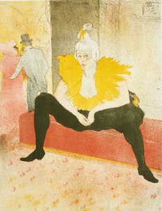Clownesse assise (Mademoiselle Cha-U-Kao), planche une de Elles - Henri de Toulouse Lautrec