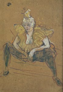 La Clownesse Cha-U-Kao Assise, 1895 - Henri de Toulouse Lautrec