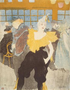 La Clownesse au Moulin Rouge - Henri de Toulouse Lautrec