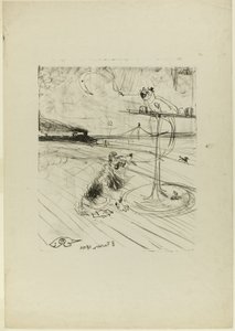 Le chien et le perroquet - Henri de Toulouse Lautrec