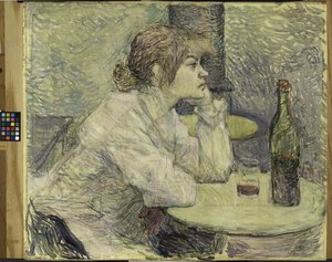 La Gueule de Bois (Suzanne Valadon) - Henri de Toulouse Lautrec