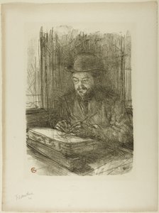 Le maître graveur, Adolphe Albert - Henri de Toulouse Lautrec
