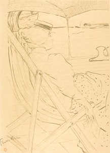 La passagère du 54 - Promenade en yacht, 1896 - Henri de Toulouse Lautrec