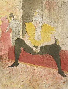 La clownesse assise - Henri de Toulouse Lautrec