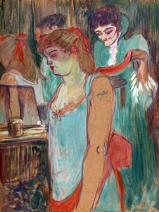 La Femme tatouée ou La Toilette - par Henri de Toulouse Lautrec - Henri de Toulouse Lautrec