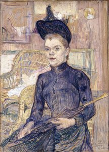 La femme au chapeau noir, Berthe la sourde, 1890 - Henri de Toulouse Lautrec