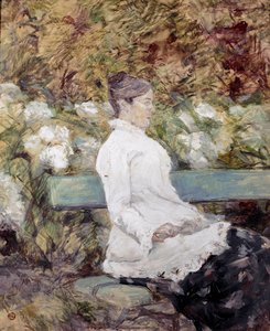 La mère du peintre dans un jardin