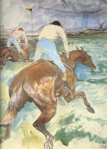 Le jockey dans son environnement naturel - Henri de Toulouse Lautrec