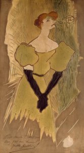 Toulouse-Lautrec, Yvette Guilbert / Plaque en terre cuite, 1895 - Henri de Toulouse Lautrec